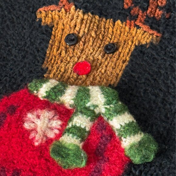 VTN MARISA CHRISTINA CHRISTMAS REINDEER SWEATER HERITAGE CLASSIC FESTIVE XL - Picture 6 of 6